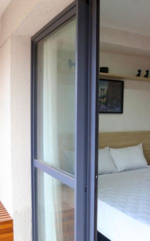 Studio para alugar com 25m², 1 quarto e sem vaga Studio para alugar com 25m², 1 quarto e sem vagaVaranda
