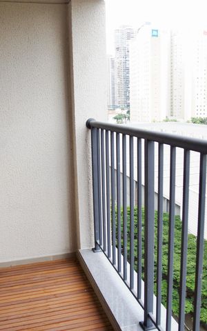 Studio para alugar com 25m², 1 quarto e sem vaga Studio para alugar com 25m², 1 quarto e sem vagaVaranda
