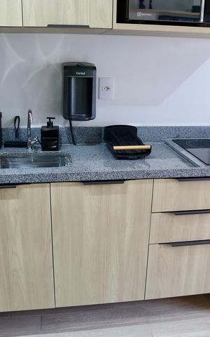 Studio para alugar com 25m², 1 quarto e sem vaga Studio para alugar com 25m², 1 quarto e sem vagaCozinha