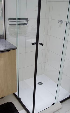 Studio para alugar com 25m², 1 quarto e sem vaga Studio para alugar com 25m², 1 quarto e sem vagaBanheiro