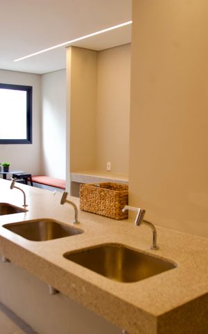 Studio para alugar com 25m², 1 quarto e sem vaga Studio para alugar com 25m², 1 quarto e sem vagaLavanderia compartilhada