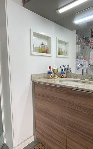 Apartamento à venda com 45m², 1 quarto e 1 vaga Apartamento à venda com 45m², 1 quarto e 1 vagaBanheiro - torneira