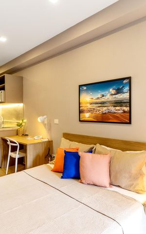 Apartamento à venda com 25m², 1 quarto e sem vaga Apartamento à venda com 25m², 1 quarto e sem vagaSala/Quarto
