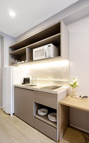 Apartamento à venda com 25m², 1 quarto e sem vaga Apartamento à venda com 25m², 1 quarto e sem vagaCozinha