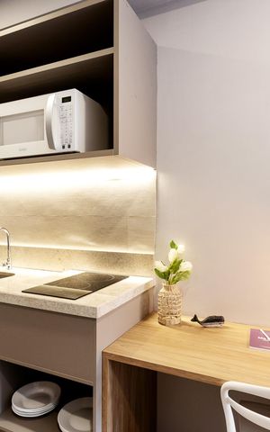 Apartamento à venda com 25m², 1 quarto e sem vaga Apartamento à venda com 25m², 1 quarto e sem vagaCozinha