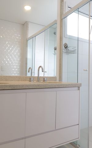Apartamento à venda com 138m², 3 quartos e 4 vagasBanheiro da Suíte 3