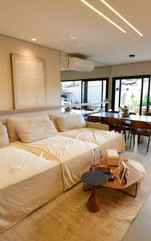 Casa de condomínio à venda com 145m², 3 quartos e 2 vagasSala