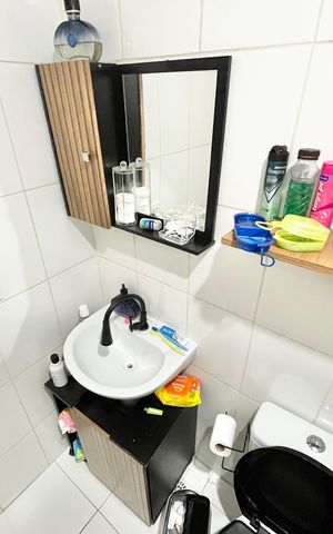 Apartamento à venda com 42m², 2 quartos e 1 vagaBanheiro social