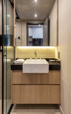 Studio para alugar com 27m², 1 quarto e sem vaga Studio para alugar com 27m², 1 quarto e sem vagaBanheiro