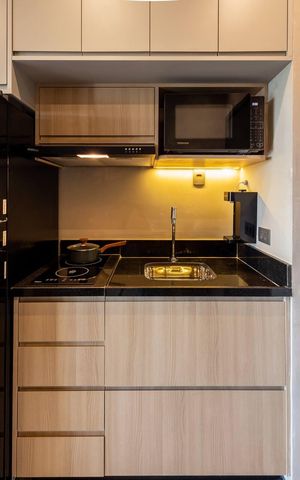 Studio para alugar com 27m², 1 quarto e sem vaga Studio para alugar com 27m², 1 quarto e sem vagaCozinha