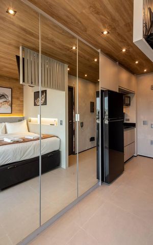 Studio para alugar com 27m², 1 quarto e sem vaga Studio para alugar com 27m², 1 quarto e sem vagaSala/Quarto