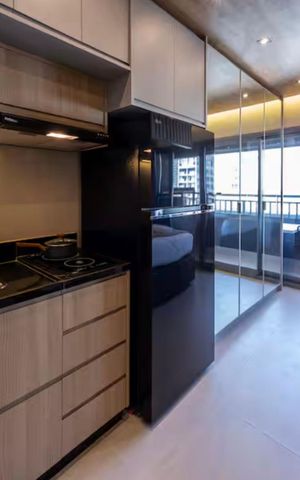 Apartamento à venda com 27m², 1 quarto e sem vaga Apartamento à venda com 27m², 1 quarto e sem vagaCozinha