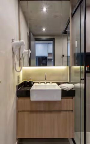 Apartamento à venda com 27m², 1 quarto e sem vaga Apartamento à venda com 27m², 1 quarto e sem vagaBanheiro