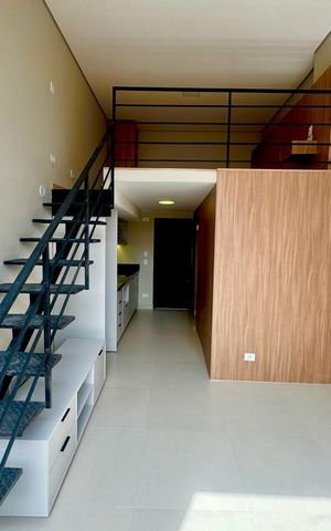 Studio para alugar com 37m², 1 quarto e sem vaga Studio para alugar com 37m², 1 quarto e sem vagaSala
