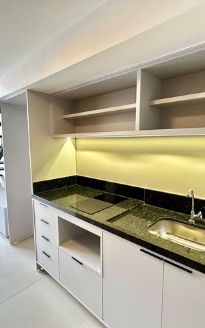 Studio para alugar com 34m², 1 quarto e sem vaga Studio para alugar com 34m², 1 quarto e sem vagaCozinha