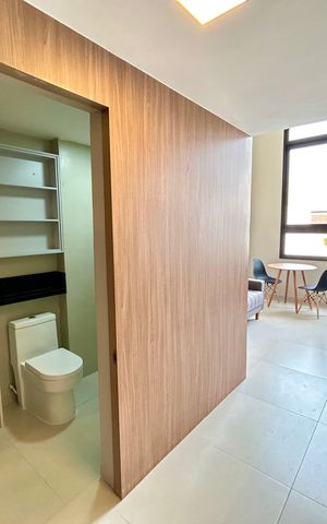 Studio para alugar com 34m², 1 quarto e sem vaga Studio para alugar com 34m², 1 quarto e sem vagaCozinha