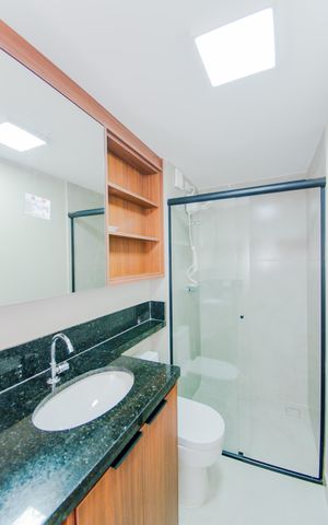 Studio para alugar com 34m², 1 quarto e sem vagaBanheiro
