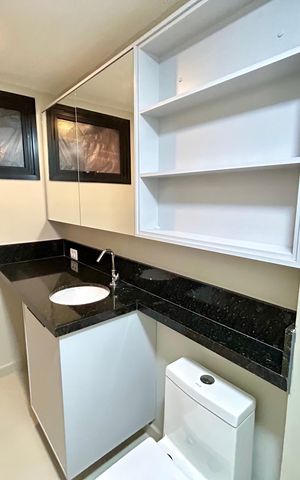 Studio para alugar com 34m², 1 quarto e sem vaga Studio para alugar com 34m², 1 quarto e sem vagaBanheiro