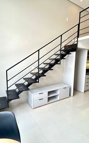 Studio para alugar com 34m², 1 quarto e sem vaga Studio para alugar com 34m², 1 quarto e sem vagaSala