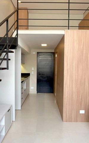 Studio para alugar com 34m², 1 quarto e sem vaga Studio para alugar com 34m², 1 quarto e sem vagaSala