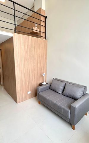 Studio para alugar com 34m², 1 quarto e sem vaga Studio para alugar com 34m², 1 quarto e sem vagaSala