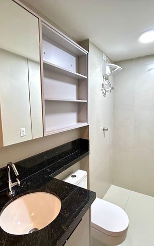 Studio para alugar com 34m², 1 quarto e sem vaga Studio para alugar com 34m², 1 quarto e sem vagaBanheiro