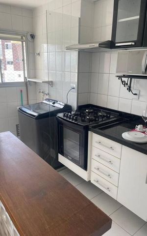 Apartamento à venda com 56m², 2 quartos e 2 vagas Apartamento à venda com 56m², 2 quartos e 2 vagasCozinha