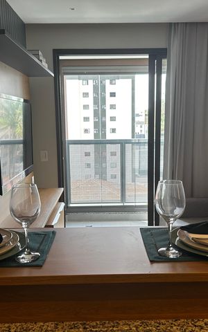 Apartamento para alugar com 36m², 1 quarto e 1 vaga Apartamento para alugar com 36m², 1 quarto e 1 vagaSala