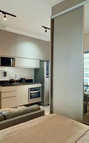 Studio para alugar com 33m², 1 quarto e 1 vaga Studio para alugar com 33m², 1 quarto e 1 vagaQuarto
