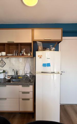 Studio à venda com 28m², 1 quarto e sem vaga Studio à venda com 28m², 1 quarto e sem vagaCozinha