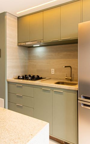Apartamento à venda com 25m², 1 quarto e sem vaga Apartamento à venda com 25m², 1 quarto e sem vagaCozinha / Área de Serviço