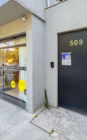 Studio para alugar com 34m², 1 quarto e sem vaga Studio para alugar com 34m², 1 quarto e sem vagaFachada