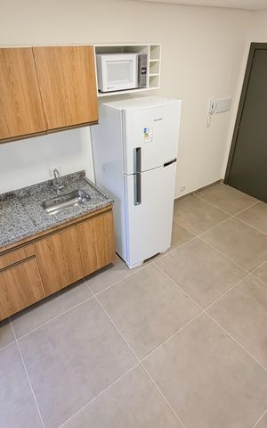 Studio para alugar com 34m², 1 quarto e sem vaga Studio para alugar com 34m², 1 quarto e sem vagaCozinha