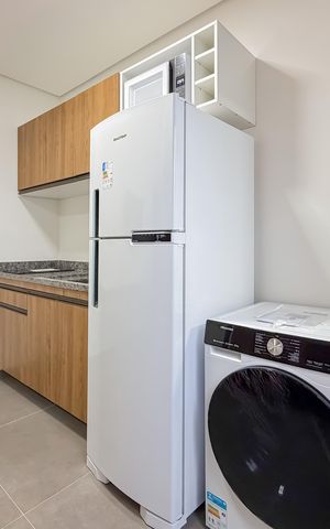 Studio para alugar com 34m², 1 quarto e sem vaga Studio para alugar com 34m², 1 quarto e sem vagaCozinha
