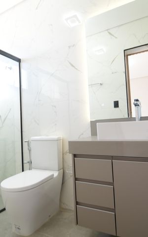 Casa de condomínio à venda com 340m², 5 quartos e 4 vagasBanheiro Suíte