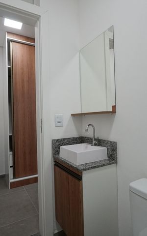 Studio para alugar com 24m², 1 quarto e sem vagaBanheiro