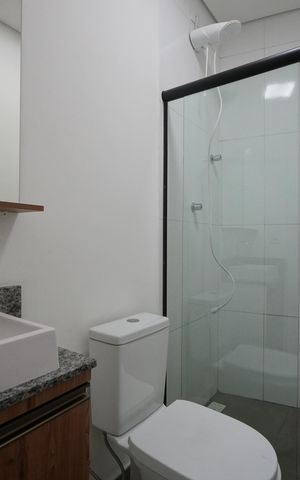 Studio para alugar com 24m², 1 quarto e sem vagaBanheiro