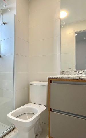 Apartamento à venda com 44m², 2 quartos e 1 vaga Apartamento à venda com 44m², 2 quartos e 1 vagaBanheiro da Suíte