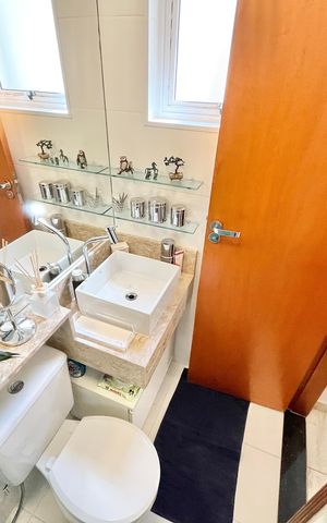 Casa de condomínio à venda com 102m², 2 quartos e 2 vagasBanheiro da Suíte 2