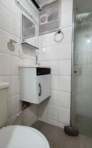 Apartamento à venda com 40m², 1 quarto e 1 vaga Apartamento à venda com 40m², 1 quarto e 1 vagaBanheiro Social