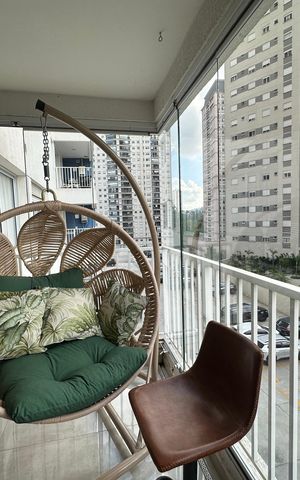 Apartamento para alugar com 53m², 1 quarto e 1 vagaVaranda da Sala