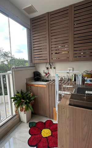 Apartamento para alugar com 53m², 1 quarto e 1 vagaChurrasqueira