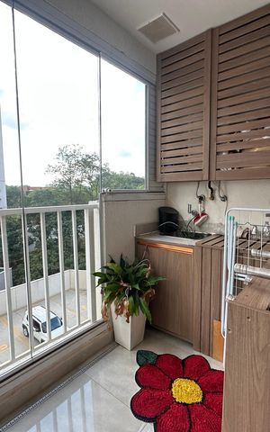 Apartamento para alugar com 53m², 1 quarto e 1 vagaChurrasqueira