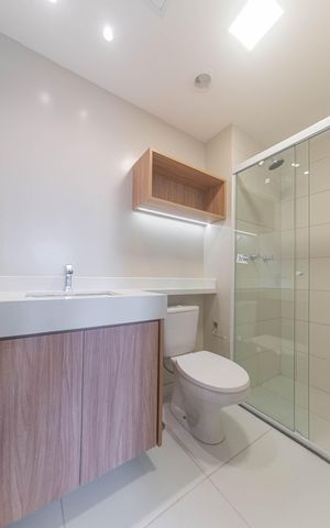 Studio à venda com 30m², 1 quarto e sem vaga Studio à venda com 30m², 1 quarto e sem vagaBanheiro