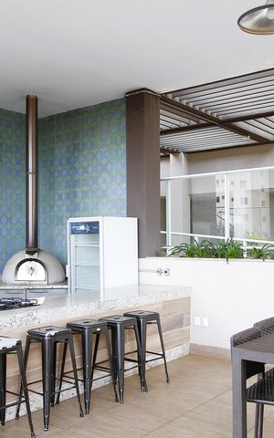 Apartamento à venda com 110m², 3 quartos e 2 vagasÁrea comum - Churrasqueira