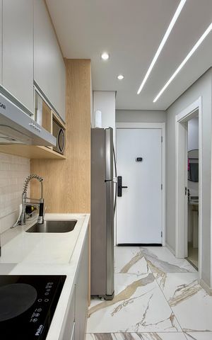Studio para alugar com 25m², 1 quarto e sem vaga Studio para alugar com 25m², 1 quarto e sem vagaCozinha