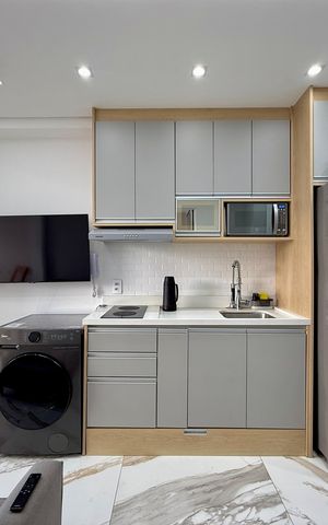 Studio para alugar com 25m², 1 quarto e sem vaga Studio para alugar com 25m², 1 quarto e sem vagaCozinha