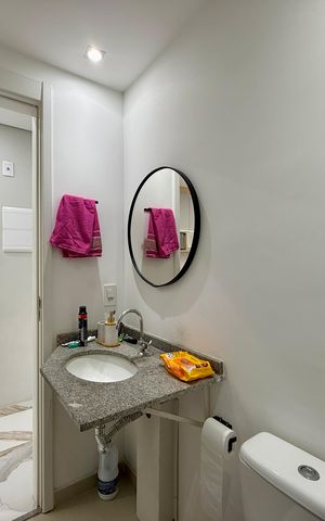 Studio para alugar com 25m², 1 quarto e sem vaga Studio para alugar com 25m², 1 quarto e sem vagaBanheiro