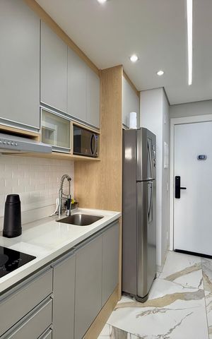 Studio para alugar com 25m², 1 quarto e sem vaga Studio para alugar com 25m², 1 quarto e sem vagaCozinha