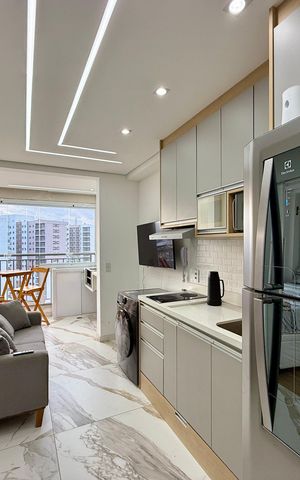 Studio para alugar com 25m², 1 quarto e sem vaga Studio para alugar com 25m², 1 quarto e sem vagaCozinha
